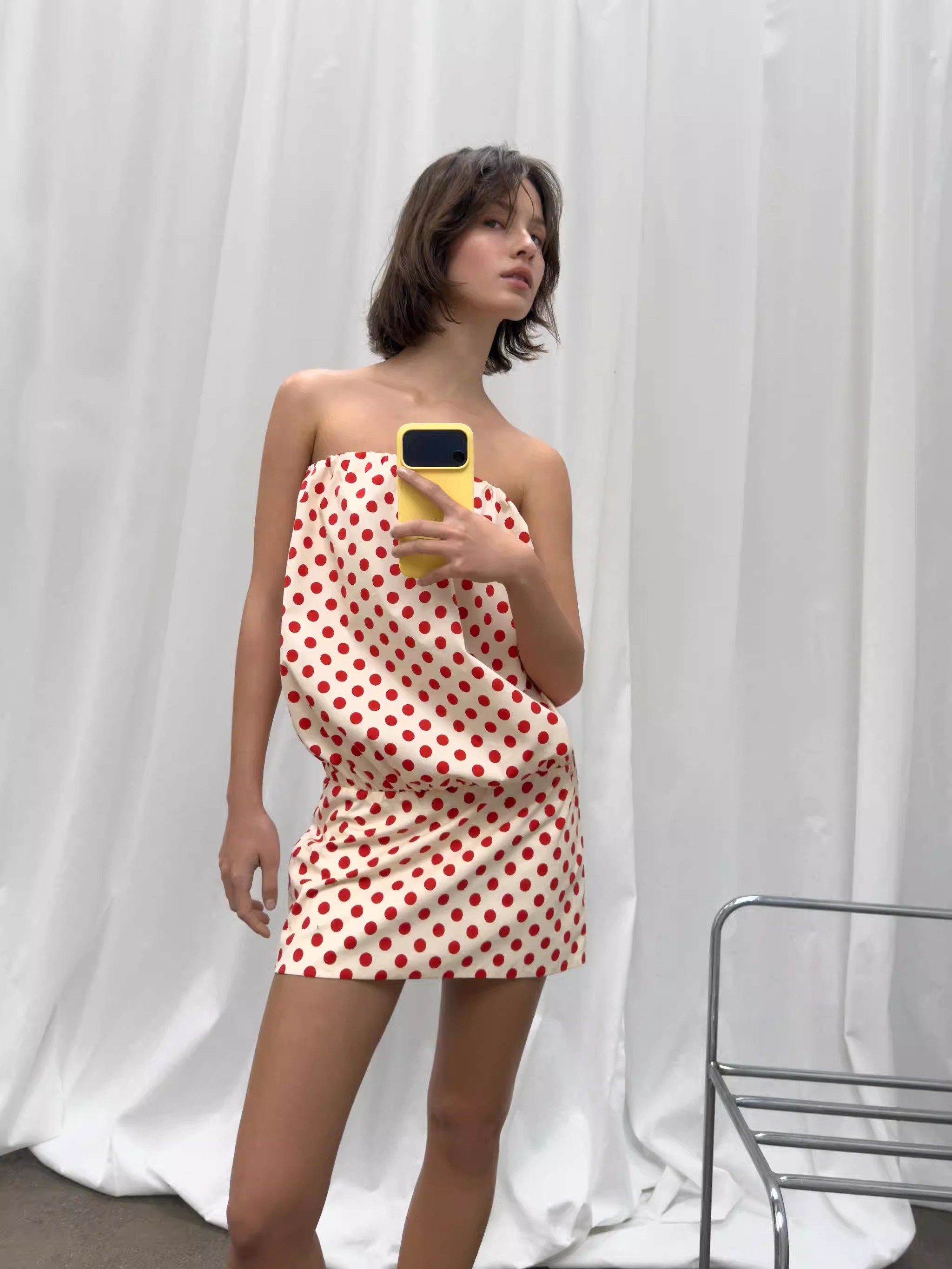 New Ethnic Fashion - Yaz Yeni Varış Seksi Düz Yaka