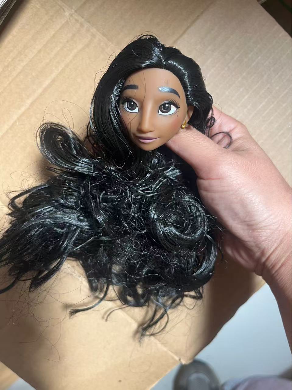 Ethnic Fashion Model - Prenses 1/6 plastik Bebek kafası Bratzdoll