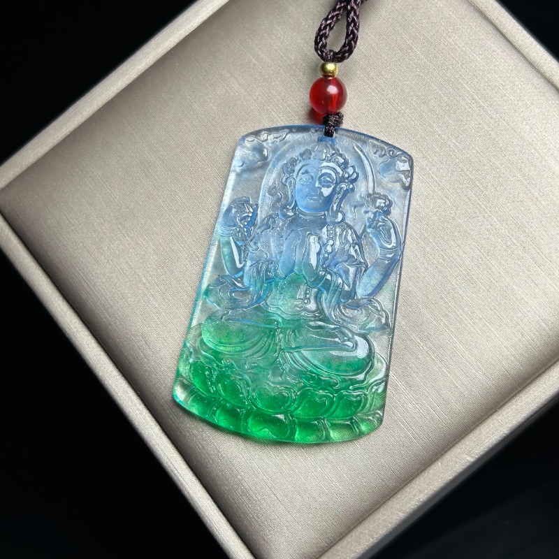 Ethnic Wear Fashion Brand - Klasik Moda Etnik Stil Guanyin Jade