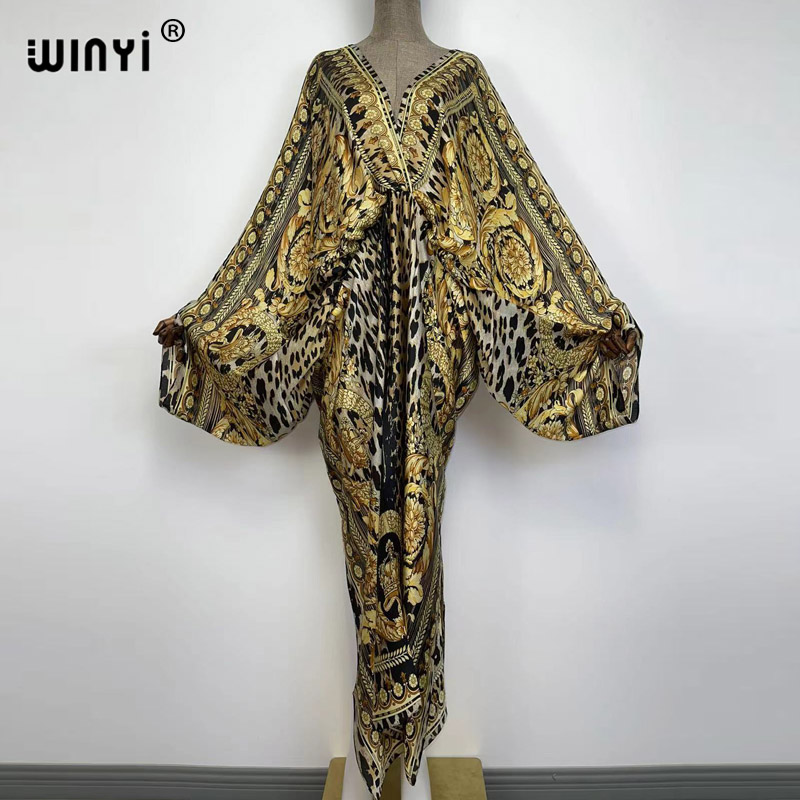 Kaftan Women Boho - Seksi Plaj Kaftanı İpek Görünümlü Rayon