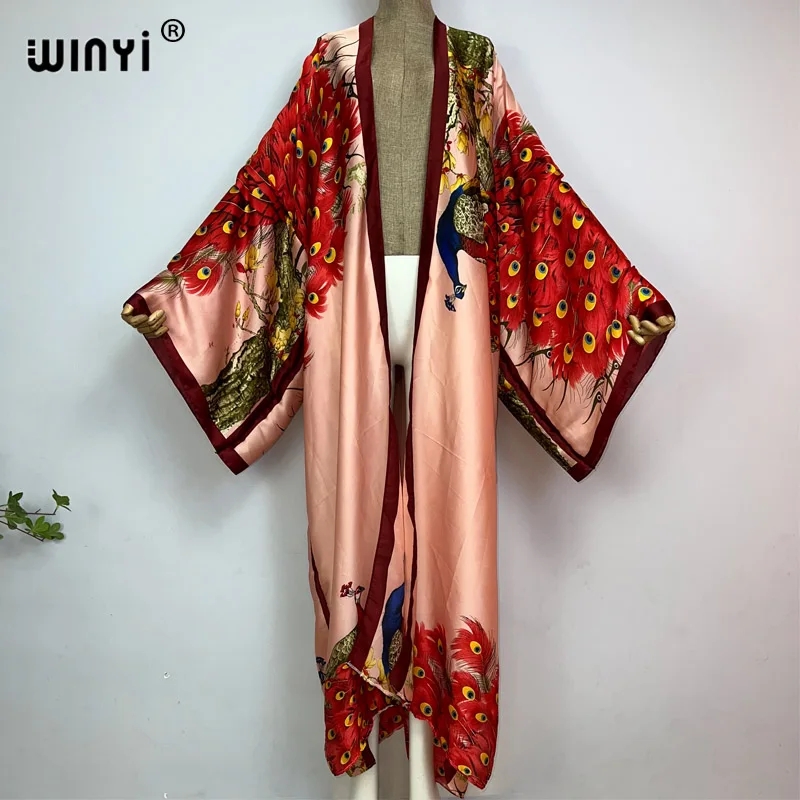 Kaftan Women Boho - WINYI 2026 Yaz Kadın Hırkası dikişli