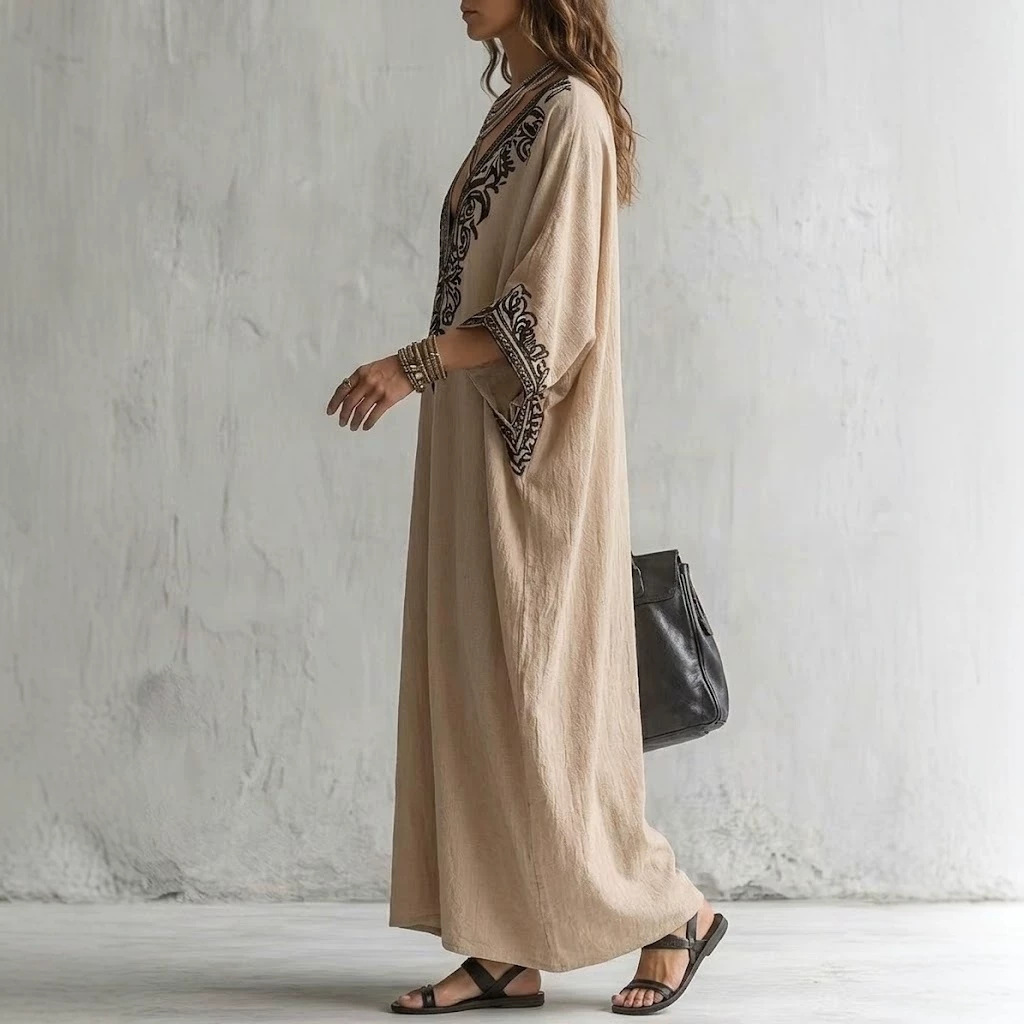 Kadınlar için Boho Nakışlı Kaf - Kaftan Women Boho incelemesi ve fiyatı