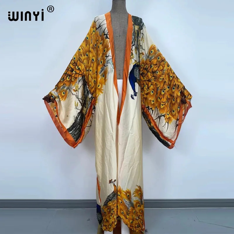 WINYI yaz klasik tavuskuşu bas - Kaftan Women Boho incelemesi ve fiyatı