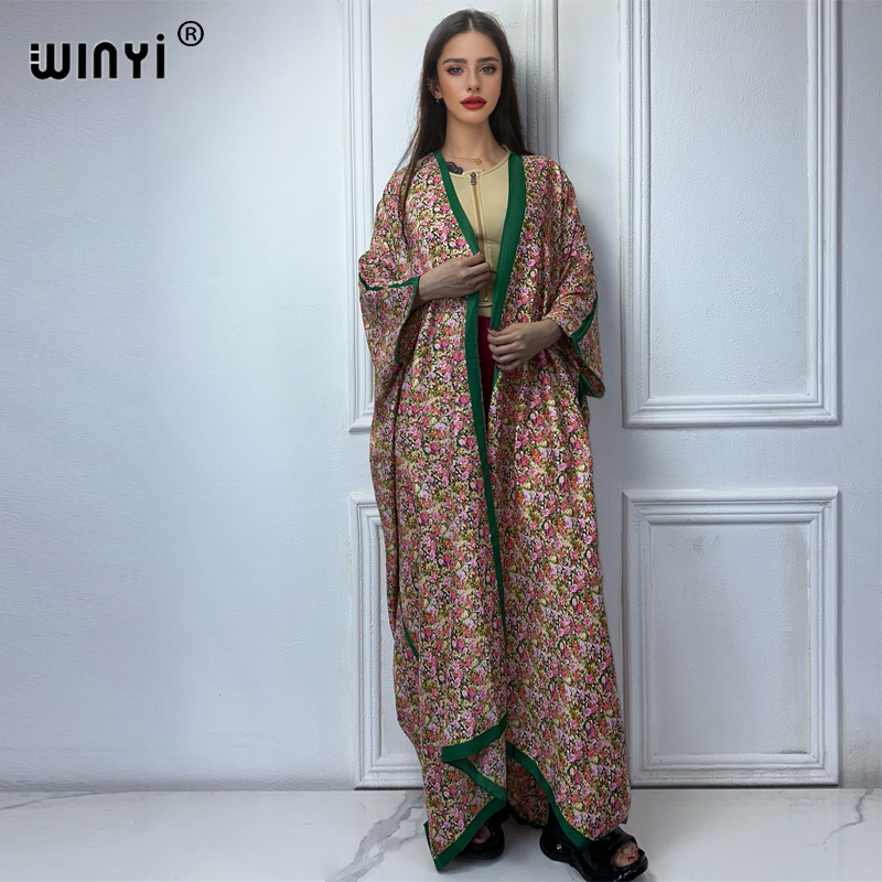 WINYI Kimono Yaz seksi baskı g - Kaftan Women Boho incelemesi ve fiyatı