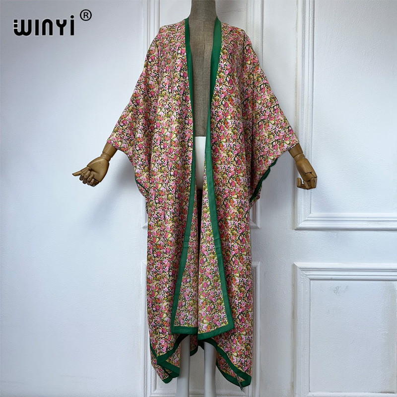 WINYI Kimono Yaz seksi baskı g - Kaftan Women Boho incelemesi ve fiyatı