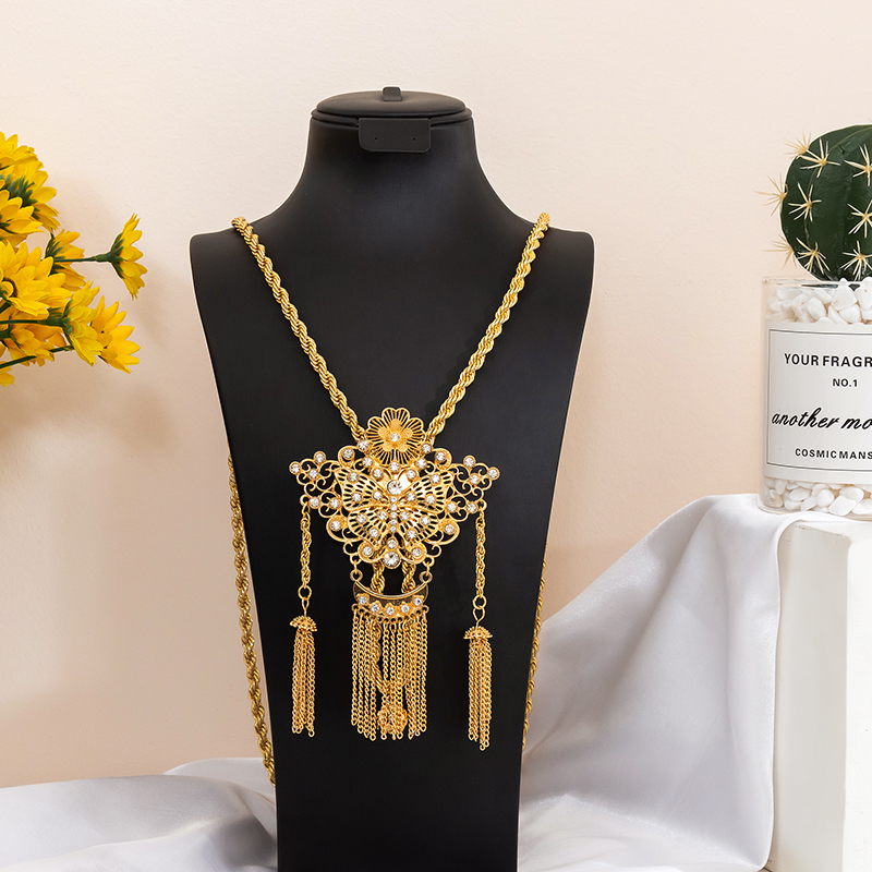 Vintage Hollow Rhinestone Kele - Ethnic Fashion Jewellery incelemesi ve fiyatı