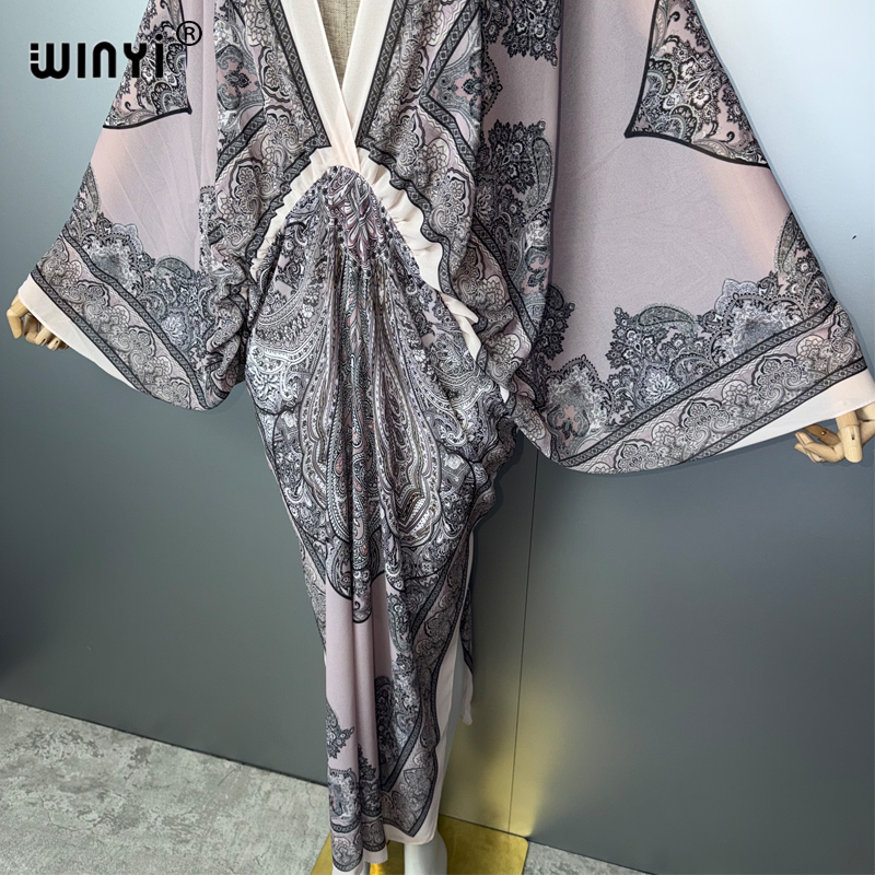 WINYI V Yaka Seksi Elbise Arap - Kaftan Women Boho incelemesi ve fiyatı