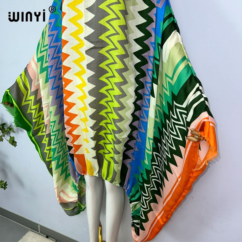 WINYI kadınlar seksi bir boyun - Kaftan Women Boho incelemesi ve fiyatı