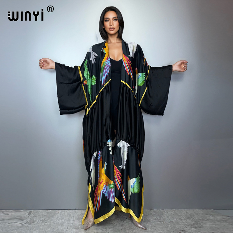 WINYI baskılı bohem kimono mak - Kaftan Women Boho incelemesi ve fiyatı