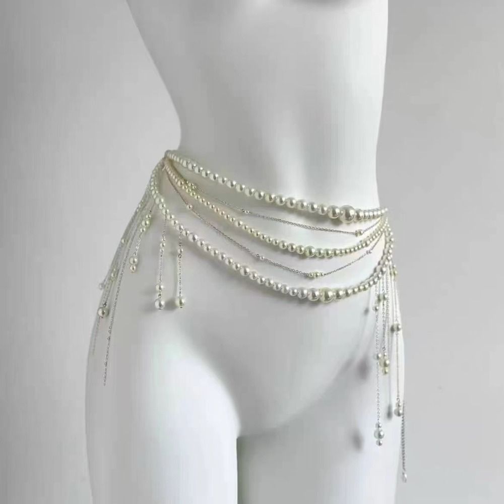 Moda Zarif İnci Bel Zincirleri - Ethnic Fashion Jewellery incelemesi ve fiyatı