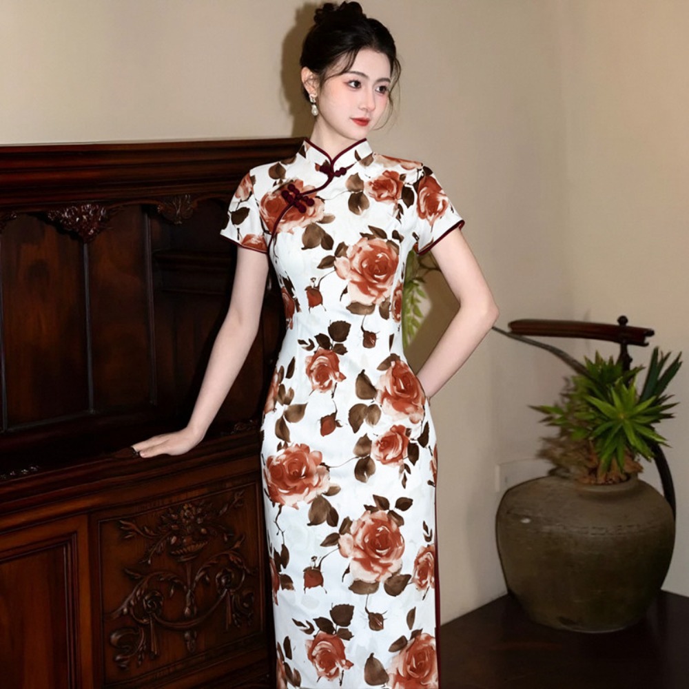 Qipao Elbise Kadın Giyim Moda  - Ethnic Fashion Wear incelemesi ve fiyatı