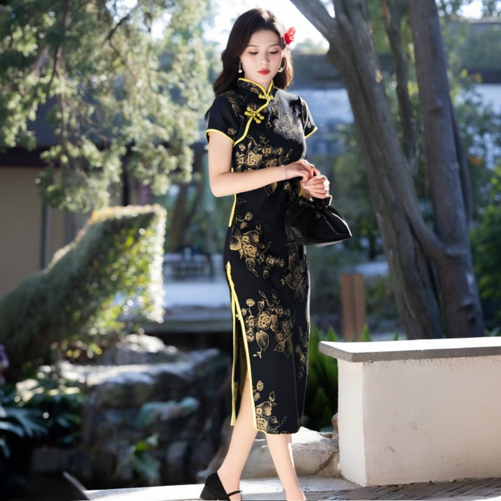 Qipao Elbise Kadın Giyim Moda  - Ethnic Fashion Wear incelemesi ve fiyatı